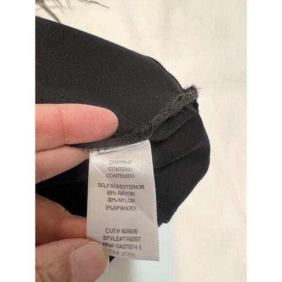 Eva Franco Anthropologie black ostrich goth grunge Witchy tank blouse top small - Picture 5 of 6